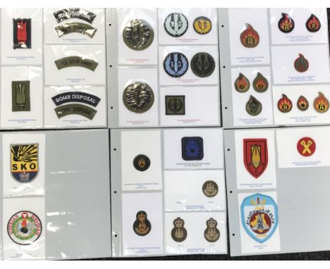 A good selection of modern and and some vintage embroidered British military patches, plus some European and Commonwealth exa