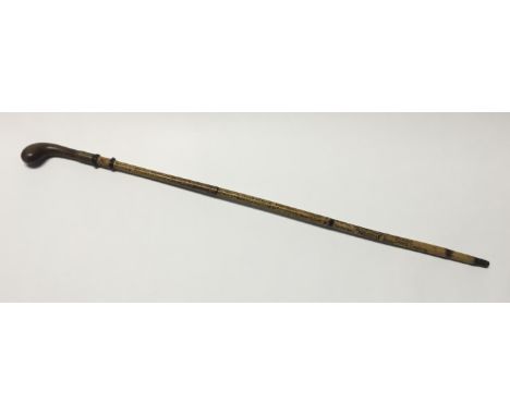 A WW1 era, 1914 dated Sunday stick style walking cane, once used by Captain Ernest Stapley Heming Johnson (1880-1961) of the 