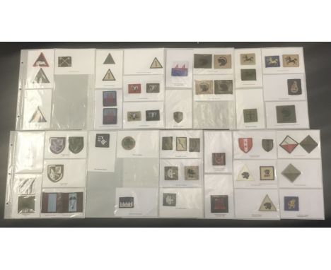 A good selection of modern British embroidered patches. To include: 1st Division, 2nd Division, 3rd Division, 5th Division, 1