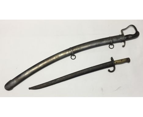 A 1796 pattern light cavalry sabre, by Woolley & Co of Birmingham. Of standard form, with curved knuckle guard, combined pomm
