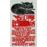 ‡ PAUL PETER PIECH (1920-1996) two colour lithograph - Doreen Wallace 'Felis Catus', signed and