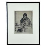‡ WILLIAM LEE-HANKEY etching - entitled verso, 'Meditation', signed, 22 x 18cms Provenance: