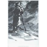 SIR KYFFIN WILLIAMS RA colour print with image courtesy of the artist - loan collection Margaret
