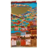 ‡ SARAH HOPKINS limited edition (5/6) screenprint - 'Bayview', 1998, signed, titled and dated in