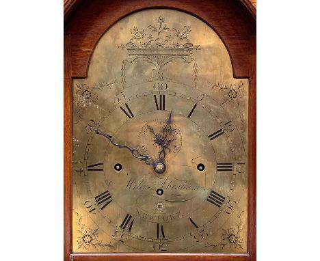 18TH C. OAK 8-DAY MUSICAL LONGCASE CLOCK, Miles Abraham, Newport Pagnell, Bucks, three-train movement striking on 8 bells, 11