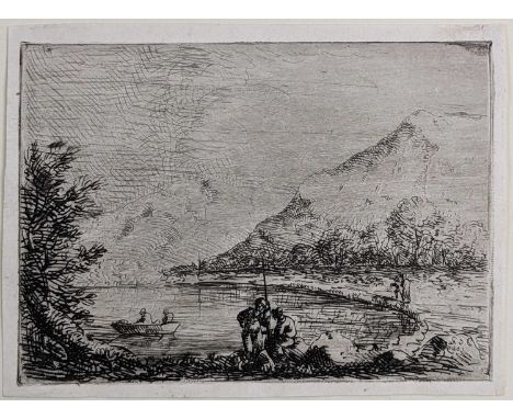 DAVID CHARLES READ (1790-1851) etching - Foot of Snowdon, signed with initials and dated 1829 in the plate, 7.5 x 10cmsProven