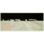 ‡ JOHN KNAPP-FISHER limited edition (318/850) print - 'Farm Buildings on the Ridge', signed in