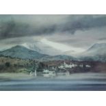 ROB PIERCY colour print - 'Portmeirion', signed and titled in pencil, 21.5 x 29cms. Provenance: