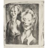 ‡ ERIC MALTHOUSE limited edition (5/5) lithograph - 'Two Tarts', signed, titled and numbered in