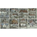 ‡ GRAHAM CLARKE (b.1941) limited edition (141/250) aquatints - Months of the Year, each depicting