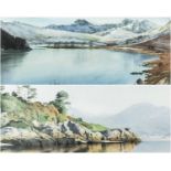 ‡ ROB PIERCY two limited edition prints - entitled 'Creigiau Borth y Gest', signed and numbered (