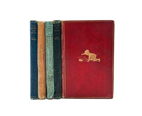 MILNE (A.A), FIVE VOLUMES including, Winnie the Pooh, pub. Methuen & Co, 1926 first edition, The House at Pooh Corner, 1928 f