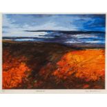 ROSS LOVEDAY limited edition (9/75) drypoint and carborundum print - 'Headland', signed, titled
