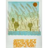 ‡ PAUL PETER PIECH limited edition (24/25) seven colour lithograph - KASHÛ 'Heaven and Earth',