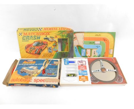 A Matchbox Crash Game, together with a Corgi Rockets Altobatic Speed Set, No 1927, both boxed. (2)