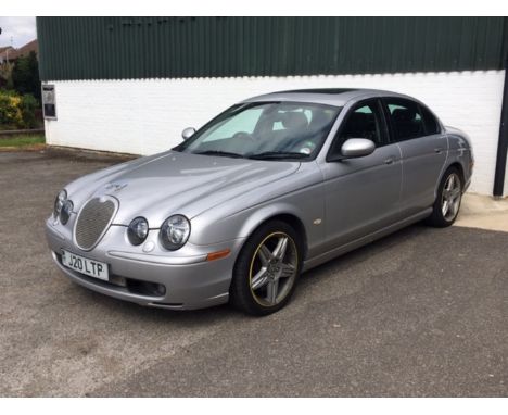 A Jaguar S-Type V8 R Auto, J20 LTP, four door saloon, petrol, 4196cc, silver, circa 174,155 recorded miles, V5 manual and par