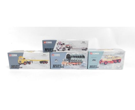 Corgi Classics and Heavy Haulage die cast lorries, comprising 13501, 12801, 13902 and 17905, boxed. (4)