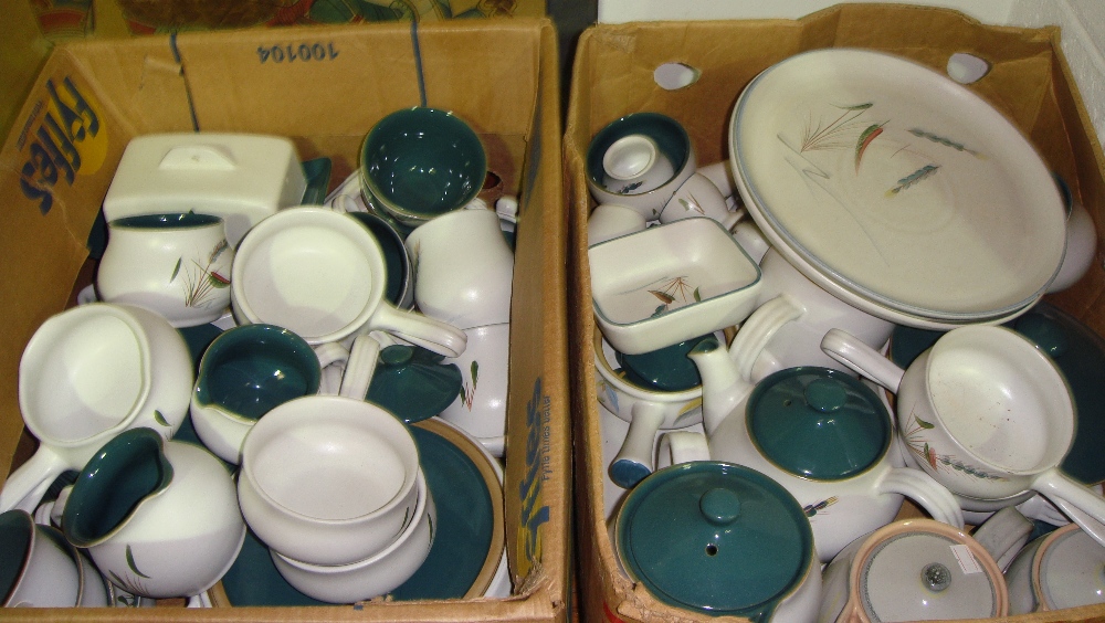 Large assortment of Denby Wheatsheaf dinner ware
