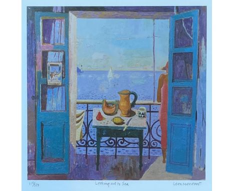 •Leon Morrocco R.S.A., R.G.I. (Scottish, b. 1942), "Looking out to Sea", limited edition print, signed and titled in pencil, 