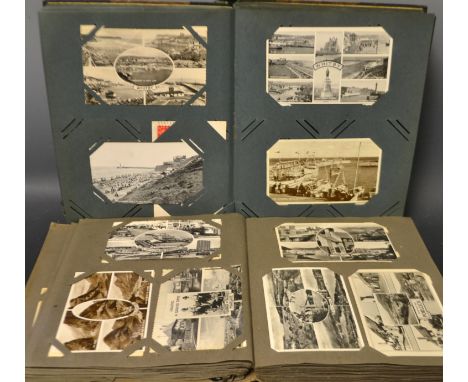 Postcards - two Vintage postcard albums and cards