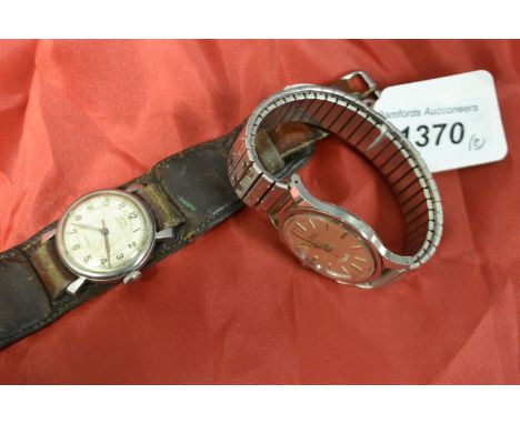 A Roamer 17 jewel wristwatch; vintage Veto wristwatch (2)