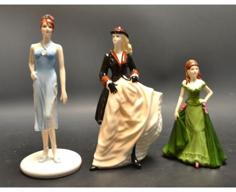 A Royal Worcester figure Zara, boxed;  a Coalport figure, Your Special day, boxed etc (3)