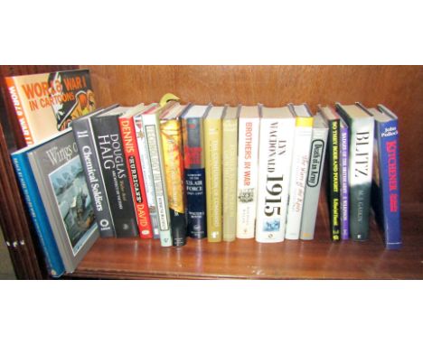 Various military related books, to include Haig (Douglas) Architect of Victory, Walsh (Michael) Brothers in War, etc. (1 shel