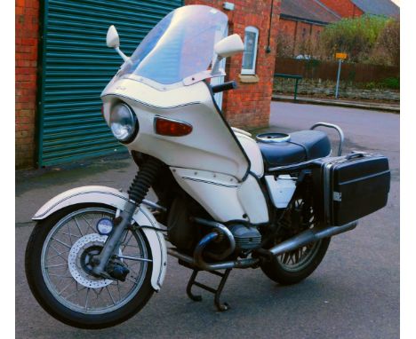 A BMW R75/7 motorcycle, registration WUA 624S, petrol, 746cc, first registered 01/09/1977, MOT expired 01/07/2010, white, 35,