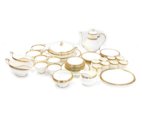 An Aynsley porcelain Elizabeth pattern part tea, dinner and coffee service, to include two handled tureen and cover, coffee p