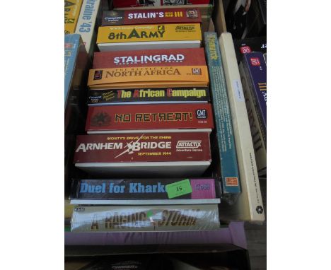SECOND WORLD WAR - 11 games:  Stalin's World War III, Eighth Army - Dessert Campaign, Stalingrad, The Battle for North Africa