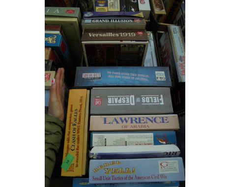 FIRST WORLD WAR AND EARLIER - Mixed Box - 11 games:  Tactical Naval Combat, Grand Illusion, Versailles 1919, To Take Over the