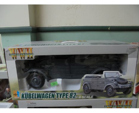 DRAGON - large box containing a Kubelwagen type 822 (1-6 scale) sealed pack 