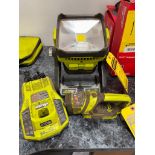 (2) Ryobi Lights w/ Charger