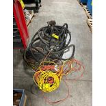 Submersible Pump, Extension Cords, Pressure Washer Hose, & Air line