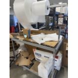 24-1/2" x 49-1/2" Wire Rack with Plastic Rolls for Packing