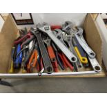 Large Assortment of Adjustable Wrenches & Pliers