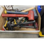 Assortment of Hammers, Mallets, Magnets, Snips, & Pliers