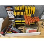 Hand Tools Including: T-Handle Hex Key Set, Stand with Complete Screw & Driver Set, Etc.