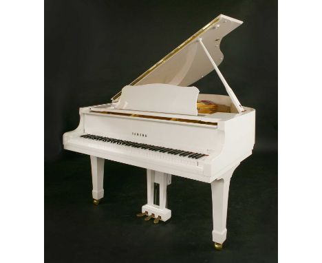 A Yamaha model C2 grand piano, c.2013, serial number 5888308, in a bright white lacquered case, 145cm wide