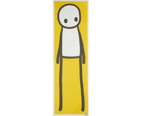 *Stik (British, b.1979) STANDING FIGURE (YELLOW) Offset lithograph printed in colours, 2015, signed in black ink, on wove pap