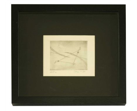 *Victor Anton (1909-2002) STAGE 1 Etching, 1951, signed and inscribed and numbered 9/13 in pencil 8.5 x 10cm *Artist's Resale