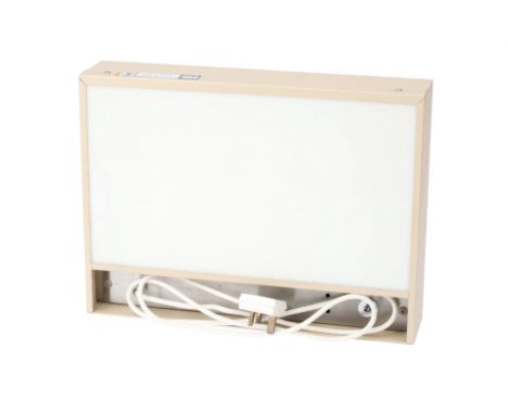 A Kolen &amp; Delhumeau Light Box, grey, condition G, illuminates.