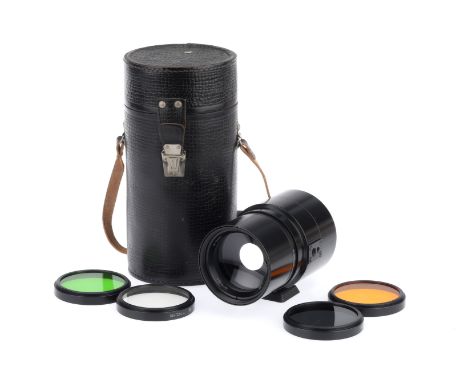 An LZOS Soviet f/8 500mm Mirror Lens, black, serial number N785482, barrel VG, optics G with light haze, with rigid fitted ca