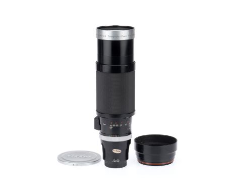A Nippon-Kogaku Auto Nikkor f4 8.5cm - f4.5 25cm Ai Lens, black, serial number 162636, barrel VG, one-touch zoom action is go