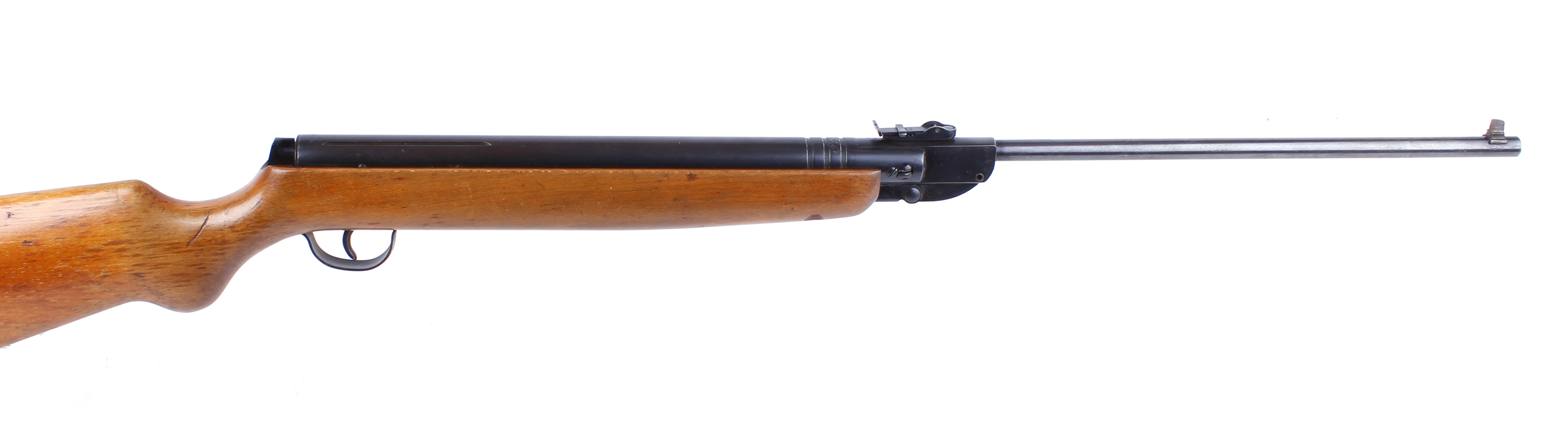 .22 Haenel (Suhl) Modell 302 break barrel air rifle, open sights, no