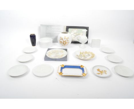 Rosenthal - Studio Line - An assortment of vintage 20th century Rosenthal studio line porcelain to include vases, plates, sau
