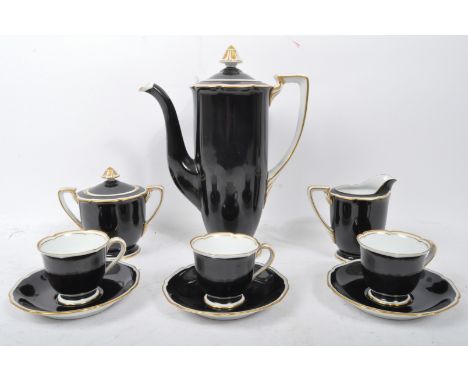 Noritake - Made in Japan. A vintage 20th Century ceramic china tea coffee service set. Comprising of, teapot coffee pot, milk