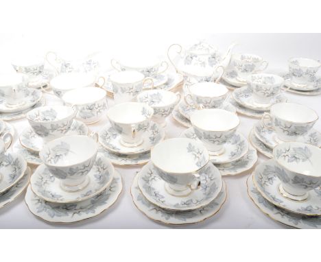 A vintage 20th century Royal Albert fine bone china 'Silver Maple' tea service &amp; part dinner service. The lot to include 