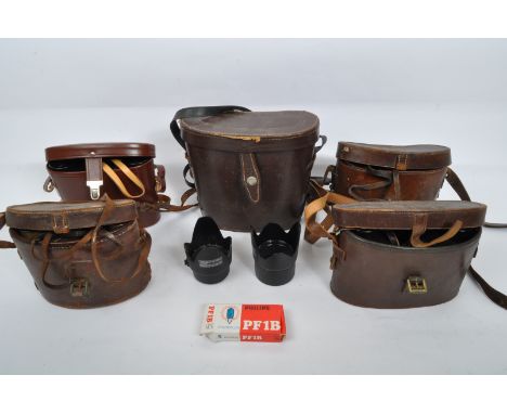 A collection of early 20th century &amp; later binoculars to include Lumineuse, Ross of London, Zeiss Jena, Prinz and a WWI p