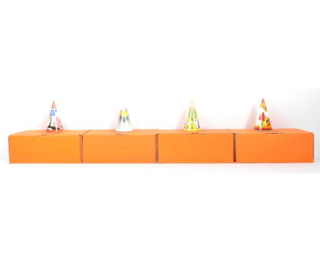 Clarice Cliff - Bizarre - Fantasque - A collection of four contemporary limited editions china porcelain sugar castors sifter